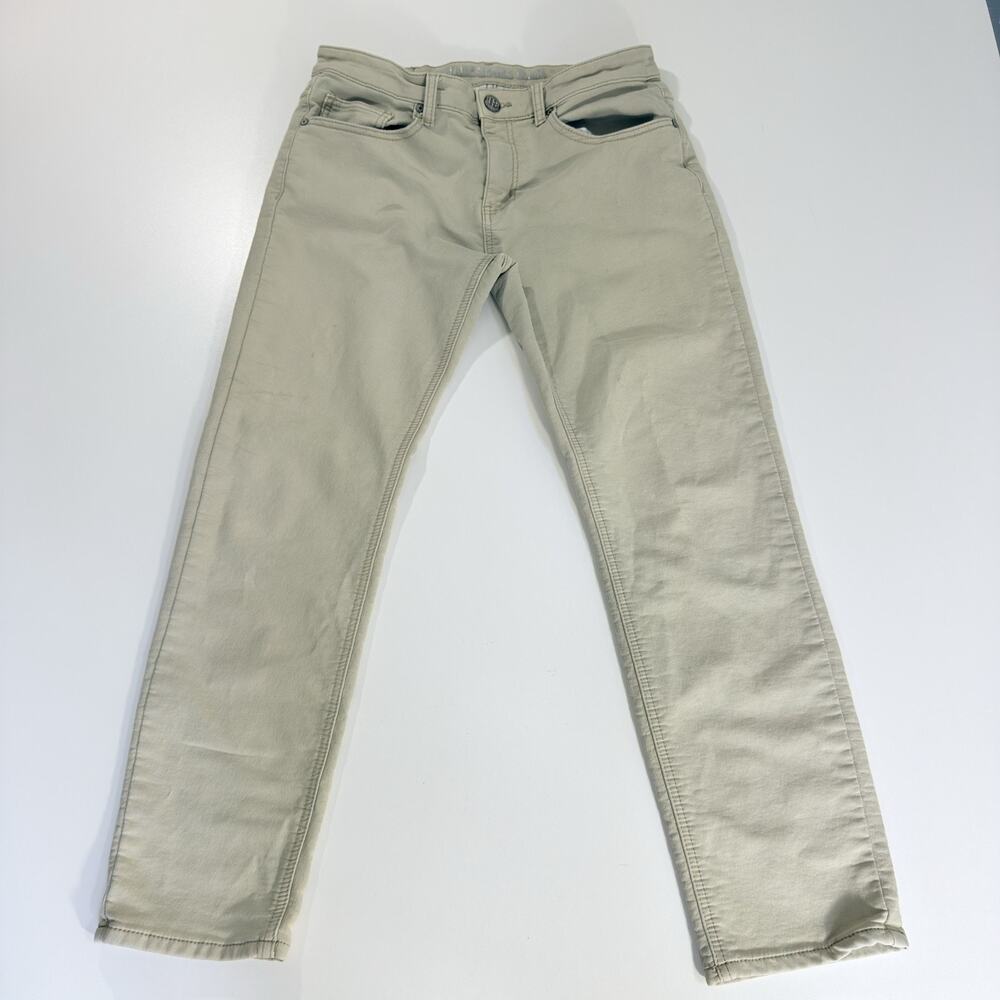 Vintage Jeans Mens M 32x30 Black Tan Khaki Straight Fit Business Casual Pants
